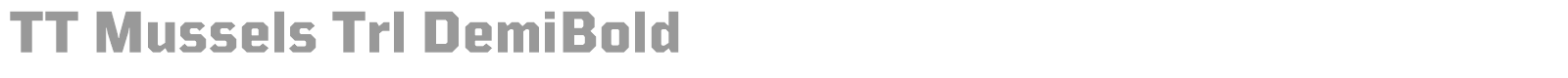 TT Mussels font preview